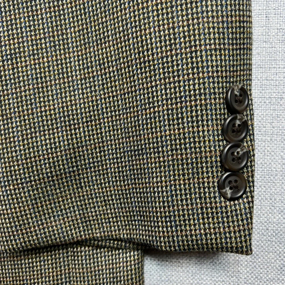VTG 90s‎ Lauren Ralph Lauren Lambswool Sport Coat Blazer Men 42L Brown Academia